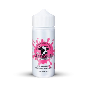 Lancashire Creamery - Strawberry Milkshake Deluxe - 120ml Shortfill