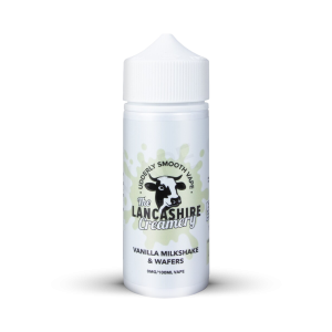 Lancashire Creamery - Vanilla Milkshake & Wafers - 120ml Shortfill