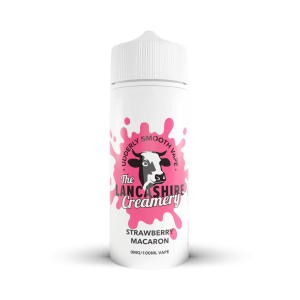 Lancashire Creamery - Strawberry Macaron - 120ml Shortfill